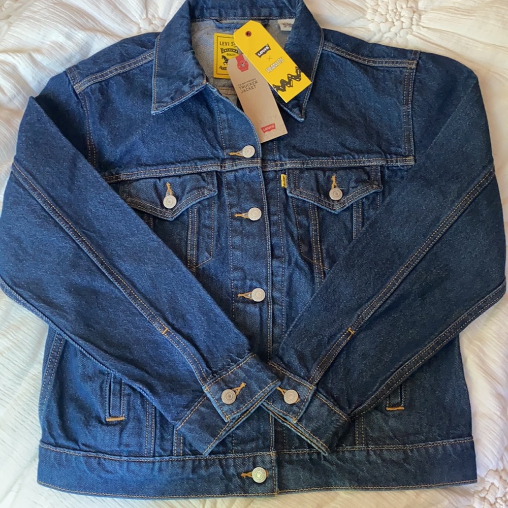 New Levi's x Peanuts denim trucker jacket - Picture 3 of 12